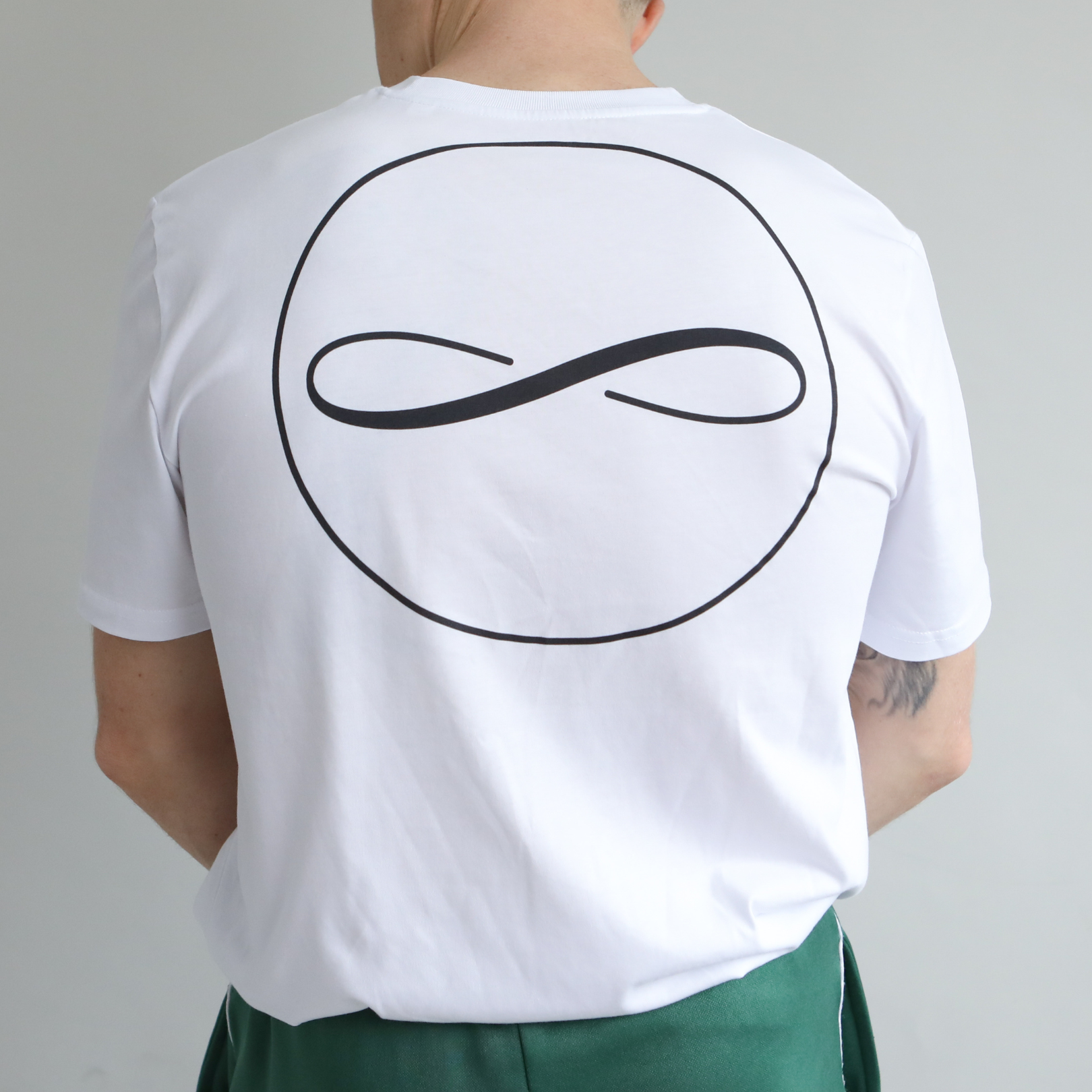Classic Logo White Tee - 100% Organic Cotton - Unisex